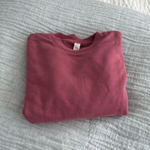 ALO Yoga Renown Heavy Weight Crew Neck Pullover - Mars Clay